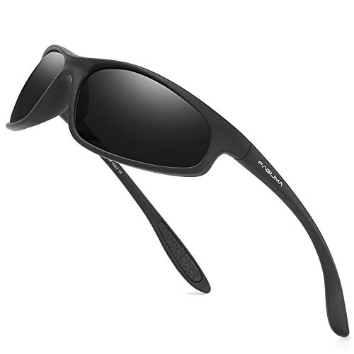 FAGUMA Polarized Sports Sunglasses For Men Cycling Driving Fishing 100% UV Protection FAGUMA Polarized Sports Sunglasses For Men Cycling Driving Fishing 100% UV Protection