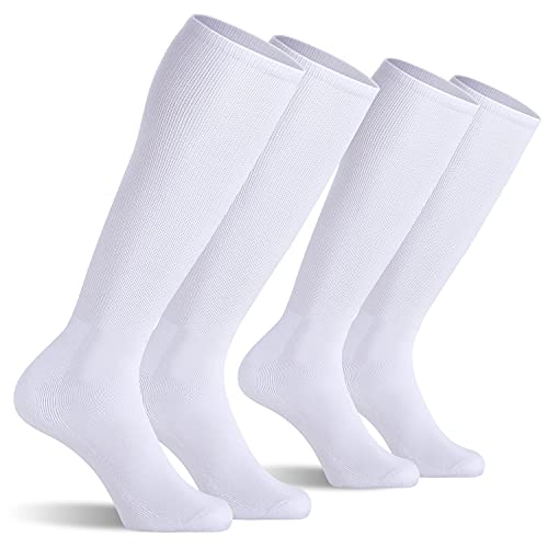 CELERSPORT 2 Pack Baseball Soccer Softball Socks For Youth Kids Men Women Multi-sport Tube Socks White Medium CELERSPORT 2 Pack Baseball Soccer Softball Socks For Youth Kids Men Women Multi-sport Tube Socks White Medium