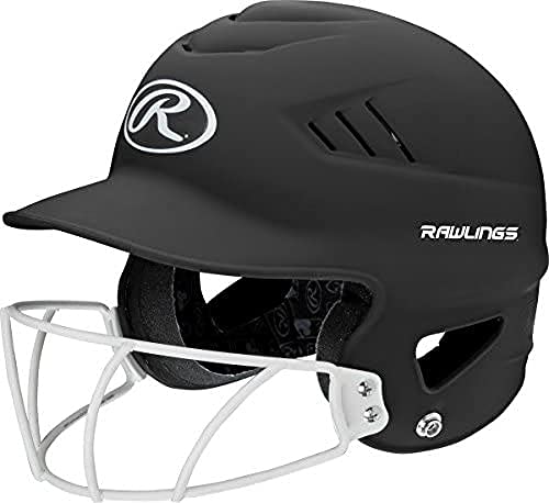 Rawlings | COOLFLO HIGHLIGHTER Batting Helmet | Face Guard Included | One Size Fits Most 6 1/2"-7 1/2" | Matte Black Rawlings | COOLFLO HIGHLIGHTER Batting Helmet | Face Guard Included | One Size Fits Most 6 1/2"-7 1/2" | Matte Black