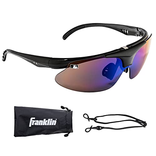Franklin Sports MLB - Flip Up Baseball + Softball Sunglasses for Kids + Adults - Lightweight Sport Sunglasses for UV Protection, Black Franklin Sports MLB - Flip Up Baseball + Softball Sunglasses for Kids + Adults - Lightweight Sport Sunglasses for UV Protection, Black