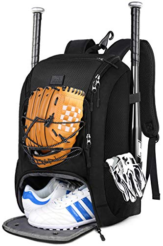 MATEIN Youth Baseball Bag, Softball Bag with Cleats Pocket for Girls, Boys, Adult, Large Baseball Backpack for Men with Fence Hook- Hold 2 Bats, Batting Mitten, Helmet, Caps, Teeball Gear MATEIN Youth Baseball Bag, Softball Bag with Cleats Pocket for Girls, Boys, Adult, Large Baseball Backpack for Men with Fence Hook- Hold 2 Bats, Batting Mitten, Helmet, Caps, Teeball Gear