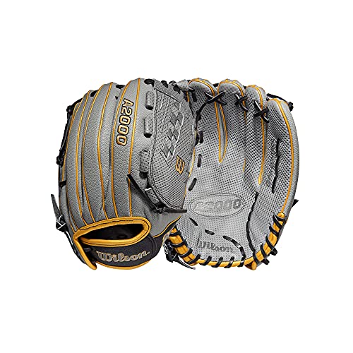WILSON 2022 A2000 V125 12.5" Spin Control™ & SuperSkin™ Outfield Fastpitch Softball Glove - Right Hand Throw
