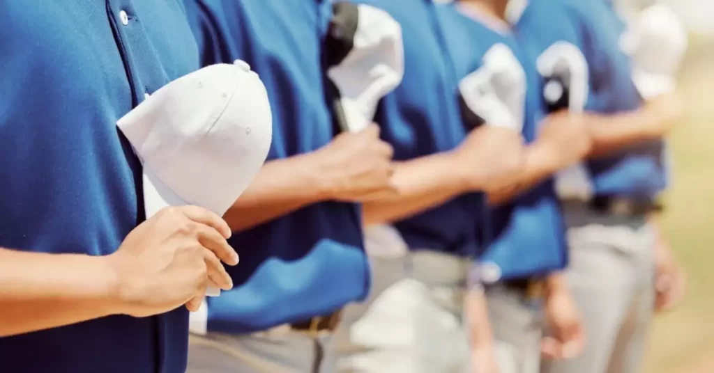 softball players wear cap